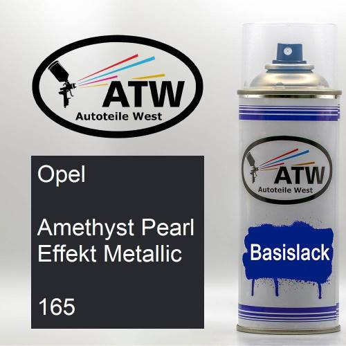 Opel, Amethyst Pearl Effekt Metallic, 165: 400ml Sprühdose, von ATW Autoteile West.